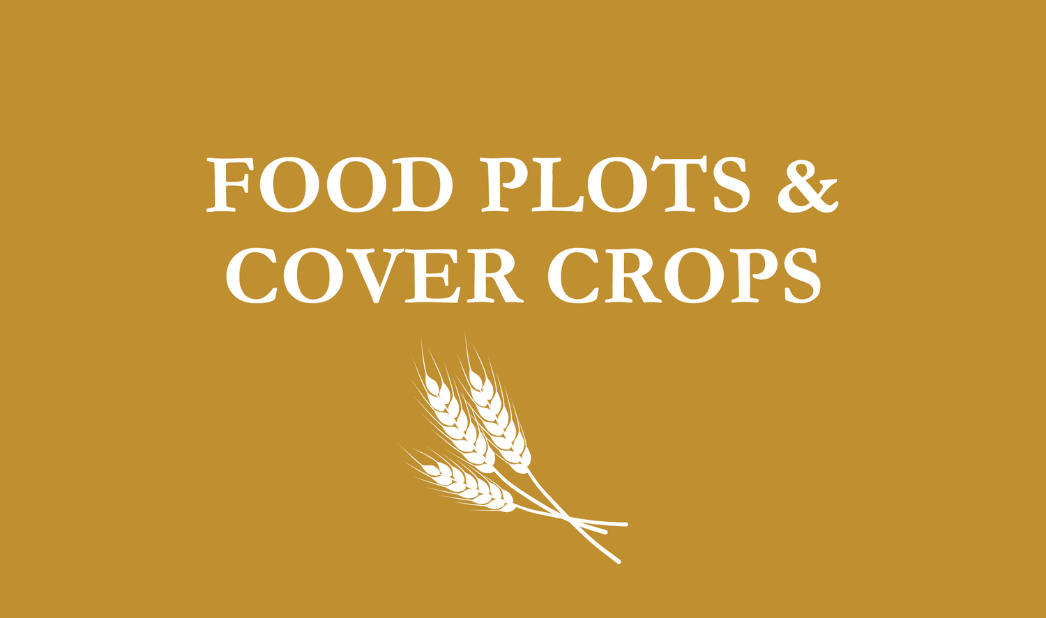 Food Plots & Cover Crops